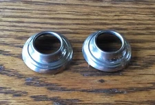 1930s Ford HANDLE ESCUTCHEONS vtg interior trim