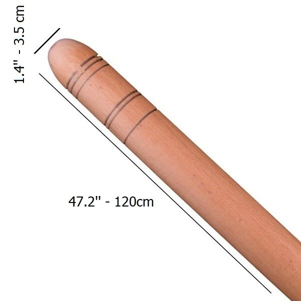47'' Extra Long Baker Thick Rolling Pin Oklava Professional Wooden Roller
Opens in a new window or t