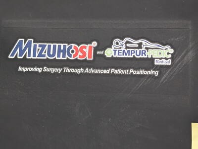 Mizuhosi & Tempur-Pedic Medical Surgery Positioning Pad, Black, 28''x20''x2''