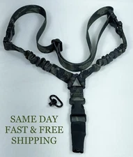 Tactical Single Point Strap Bungee Rifle Gun Sling with QD SWIVEL (MULTI CAM)
