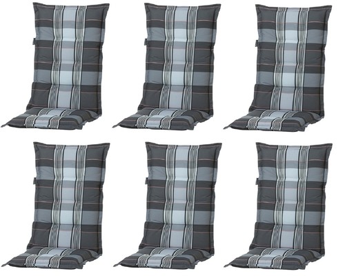 Auflagen Hochlehner Polster 6 ER  SET Kissen Gartenstuhl Einleger Sessel Stuhl - Bild 11 von 26