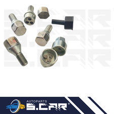 Bulloni Antifurto Per Ruote Auto Gruppo A1 - Compatibili Con Fiat 500, Alfa Mito, Giulietta E Altri Modelli