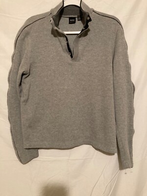 Hugo Boss Boys Sweatshirt Sz Large Gray Pre-Owned