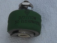 Potentiometer Wirewound Resistor RWI Ceramic Design.  0 to 50 Ohm, 10 Watts, D/32