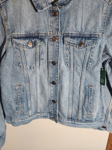 Gap Kids Denim Jacket Girls 14-16 Size XXL Y2k NWT Button Up - Picture 2 of 9