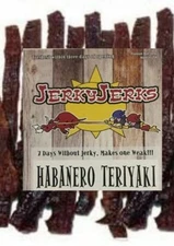 Jerky Jerks Hot Habanero Teriyaki Premium Beef Jerky 7oz