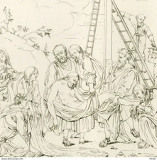 Eustache The Sweat Christ Descended From The Cross The Deposition of Christ Joseph