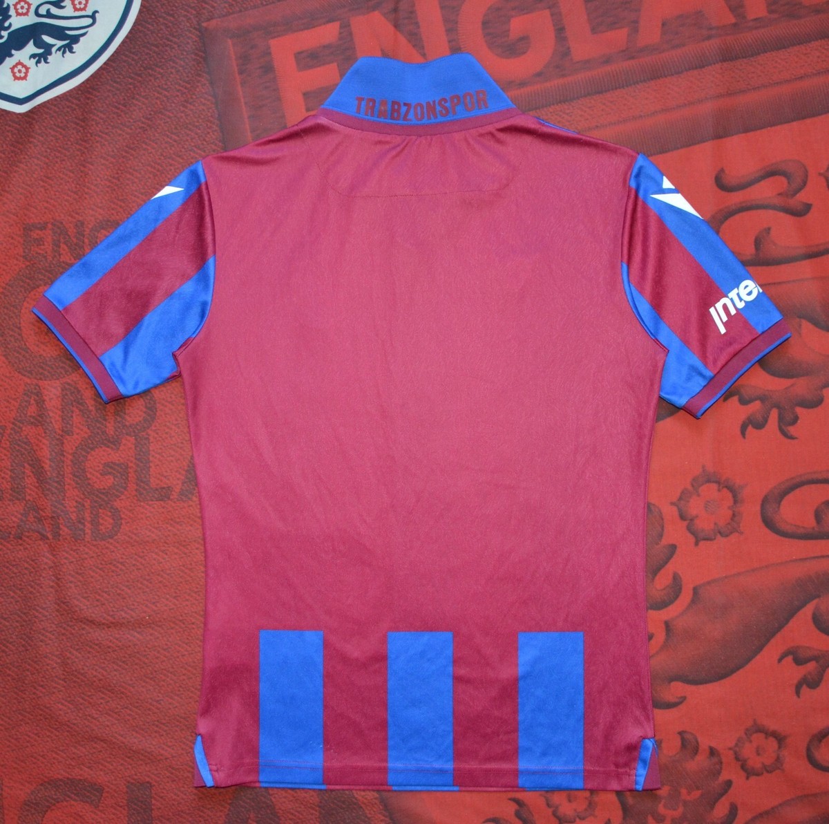 TRABZONSPOR 2020/2021 HOME FOOTBALL SHIRT MACRON SIZE M ADULT