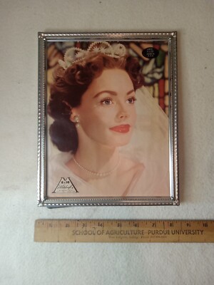 Vintage 8x10 Ornate Goldtone Metalcraft Frame with Stock 'Princess' Photo
