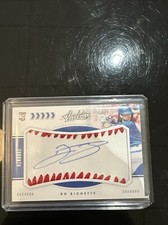 2020 Absolute Baseball Material Signatures /149 Bo Bichette #166 Rookie Auto RC
