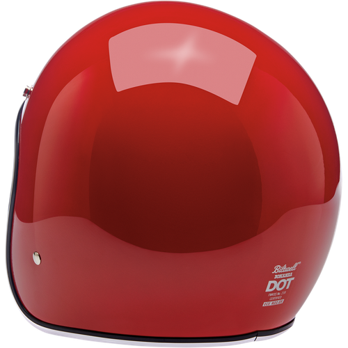 Display Biltwell Bonanza Helmet DOT - Gloss Red Medium MD MED M | 1001-137-203 - Picture 4 of 5