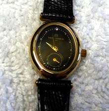 Michel Herbelin Lady's Watch Gold Faux Diamond ETA 11 Jewel NOS 1980s France
