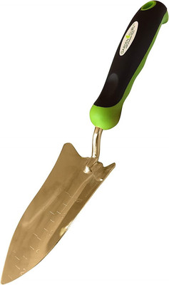 Garden Guru Transplanter Trowel Shovel - Titanium Coated Stainless 