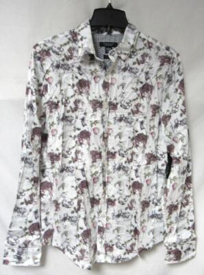 Structure Men's Size Medium or Large Slim Fit Button-Down Shirt C1 4858