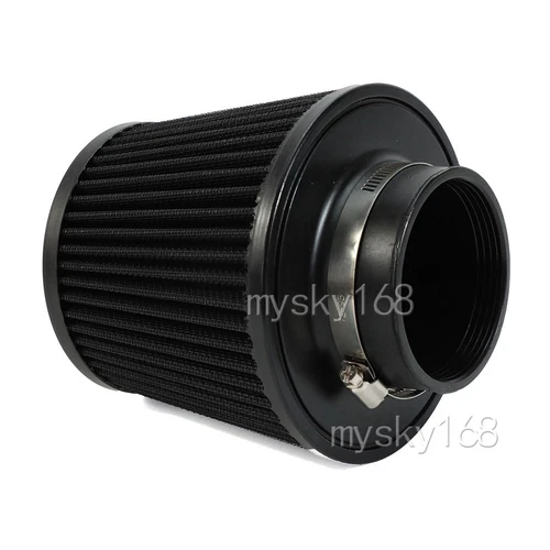 K&N 3' inch Air Filter Open Pod KN Filter Piping High flow Intake 76MM-Black - Picture 8 of 9