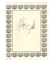 John Barth Signed Bookplate /Autographed Author Novelist