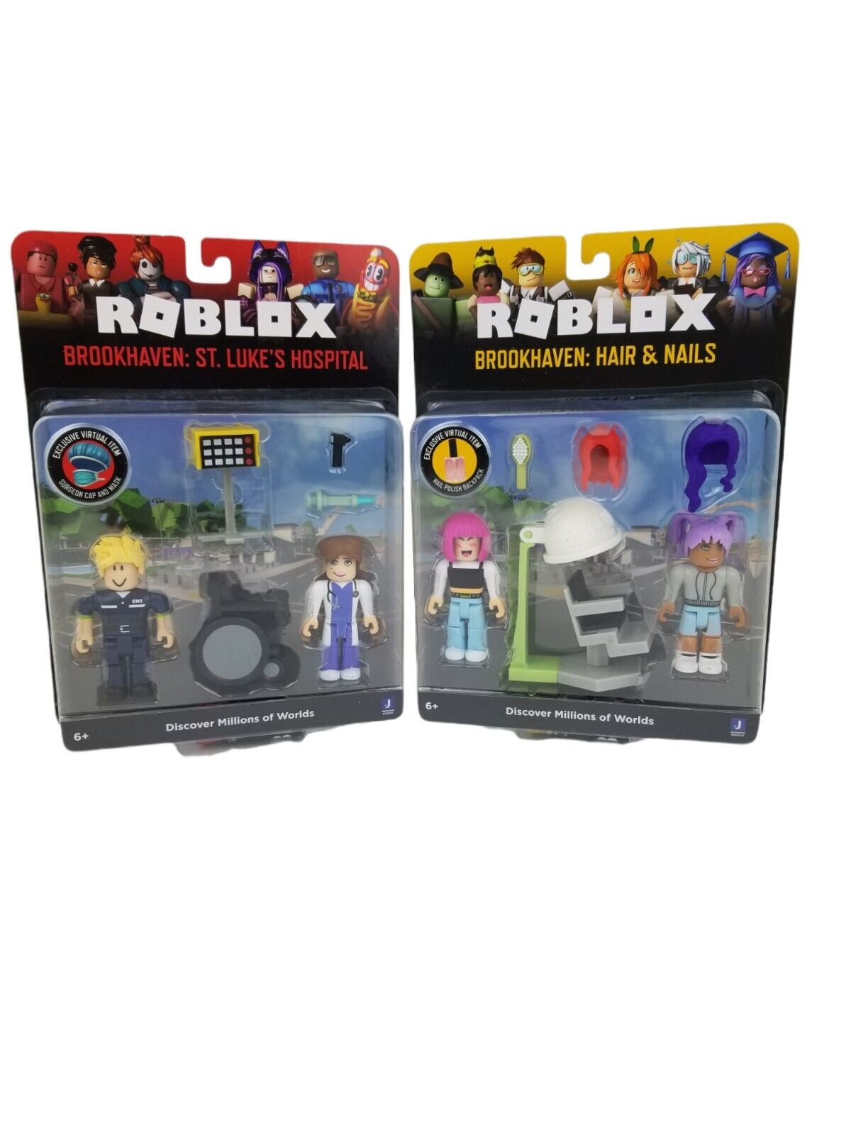 Jazwares Roblox Game Packs Brookhaven: St. Lukes Hospital Action Figure Set  2-Pack