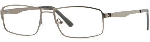 Marco claro para hombres y mujeres marco grande de metal gafas bisagras de resorte gris gris - Imagen 3 de 9