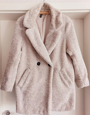 Jacke, Kurzmantel, Gr. XS, Divided, Polyester, Teddyfleece, Damen, Top Zustand