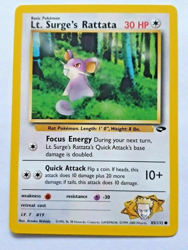 Juego de Tarjetas Coleccionables Oficiales de Pokémon Todas las Raras Poco Comunes HÉROES DE GIMNASIO /132 - Imagen 37 de 59