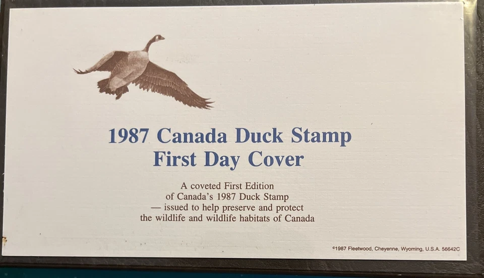 1987 Canada Duck Stamp FIRST DAY COVER Booklet - Image 2 of 4