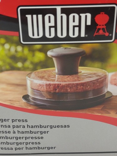 Weber Burger Press 6483 Dishwasher Safe Presses 1/2lb & 1/4lb Hamburger Patties - Picture 7 of 7