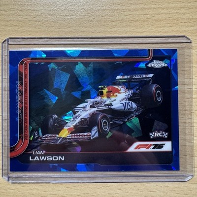 Liam Lawson Rookie Card Car Image - #83 - 2025 Topps Chrome F1 Sapphire