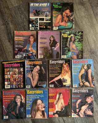 EASYRIDERS Magazine 1981 13pc Lot Hot Girl Sexy Babe Biker Motorcycle Iron Horse - Image 1 of 4