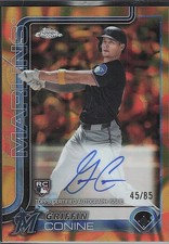 2025 Chrome Update #RA-GC Griffin Conine Rookie Lava Lamp Auto Gold Orange #/85