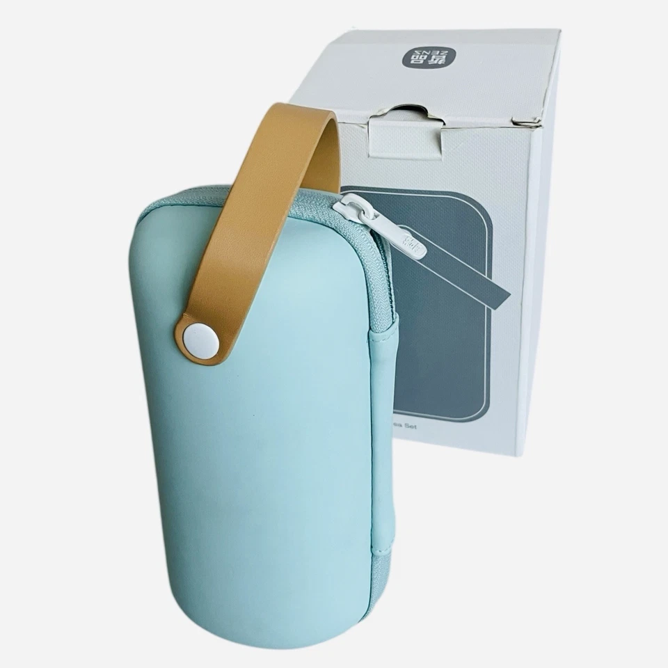 ZENS Tritan Travel Tea Set TEA MAKER Aqua Blue New in Box - Image 3 of 4