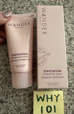 Wander Beauty STAYCATION Hydrating Mask Ceramides Peptides 2.02oz/60mL Full $38