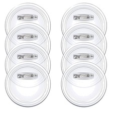 Craft Your Unique Buttons: 20 Clear 2.36 Inch Acrylic Pins for DIY Projects