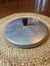 Vintage Aluminum Replacement Pot Lid Only 7 3/4” | Unbranded Black Handle