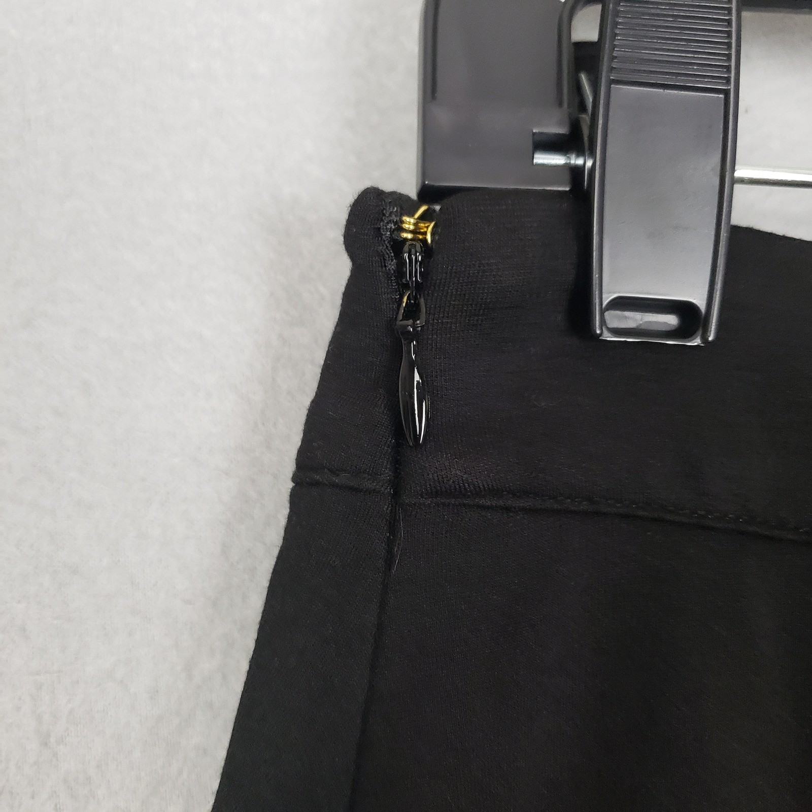 Michael Kors Size M Faux Leather Trim A-Line Mini Skirt Black Cocktail Edgy NWT thumbnail 10