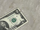 2017A $2 Bill Low Serial Number L00372083A Fire Damaged Burnt Note — photo 3