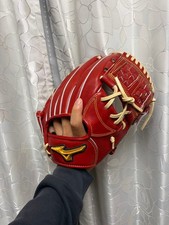 Mizuno Pro Classic Infield Glove Red RHD Hardfelt Baseball Glove