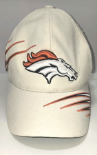 Denver Broncos NFL Hat White Adjustable Strapback Cap Annco Embroidered