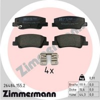 Zimmermann 26484.155.2 Bremsbelagsatz FüR Scheibenbremse Bremsbelagsatz
