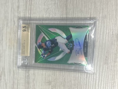 2019 Leaf Valiant Green Prismatic Bobby Witt Jr. RC Rookie AUTO /99 BGS 9.5
