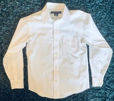 EUC BROOKS BROTHERS Fleece Boys White Button-down Long-Sleeved Dress Shirt-8