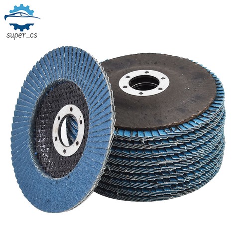 10/50 × 115mm Flap Disc 40 60 80 100 120 Grit Zirconia Grinding Sanding Wheel - Picture 2 of 8