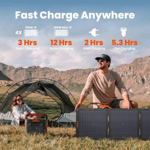 Jackery Explorer 880 Pro w/SolarSaga 100w Mini Solar Panel New - Picture 8 of 11