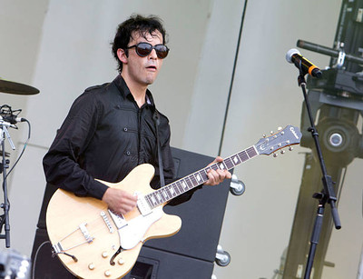 �lvaro L�pez of Los Bunkers during 2011 Lollapalooza at Grant Park- Old Photo