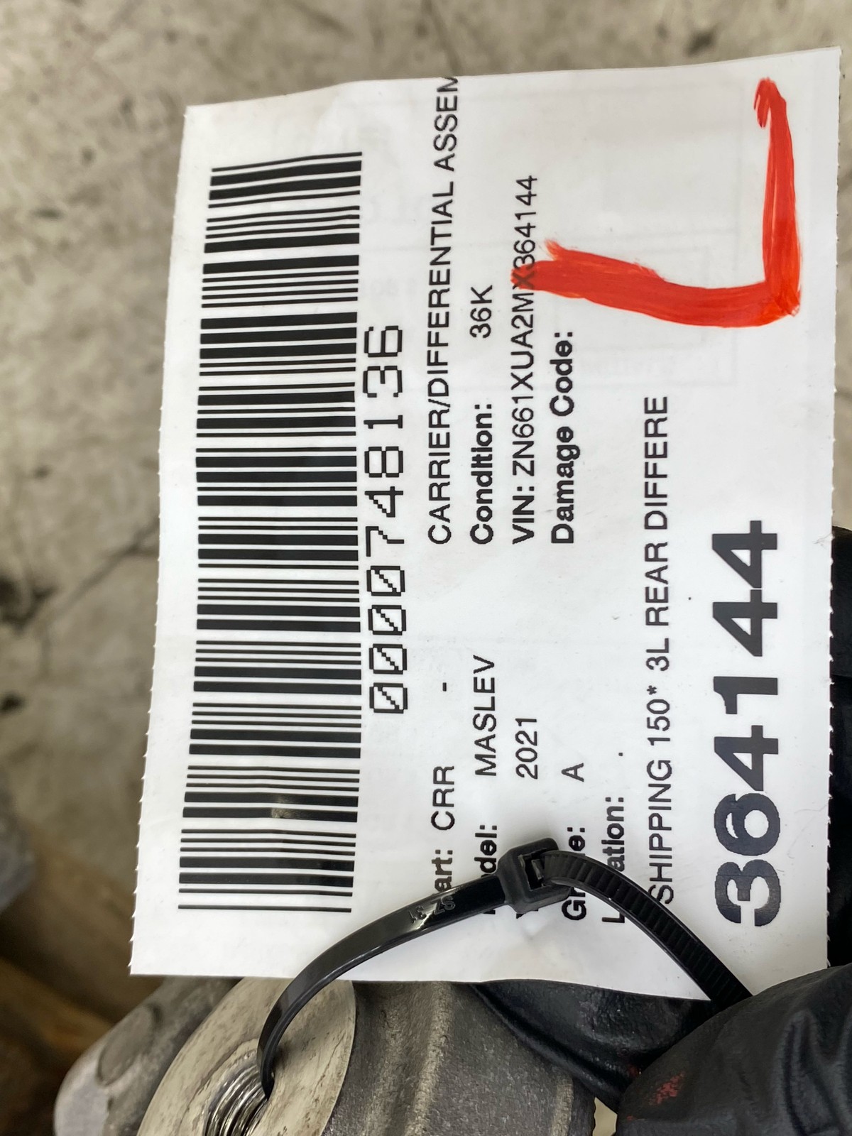 2017-2024 MASERATI LEVANTE OEM 3L REAR DIFFERENTIAL CARRIER 06700376850 *36K*