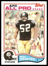 Mike Webster 1982 Topps #222 Pittsburgh Steelers