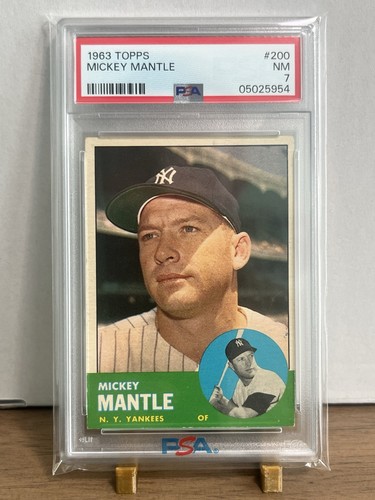 1963 Topps Mickey Mantle #200 PSA 7 New Slab Great Color!