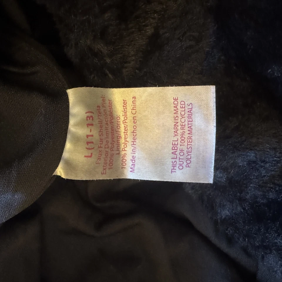 Pantalones de chándal No Boundaries negros de piel sintética talla L (11-13) forrados Foto 3 de 4