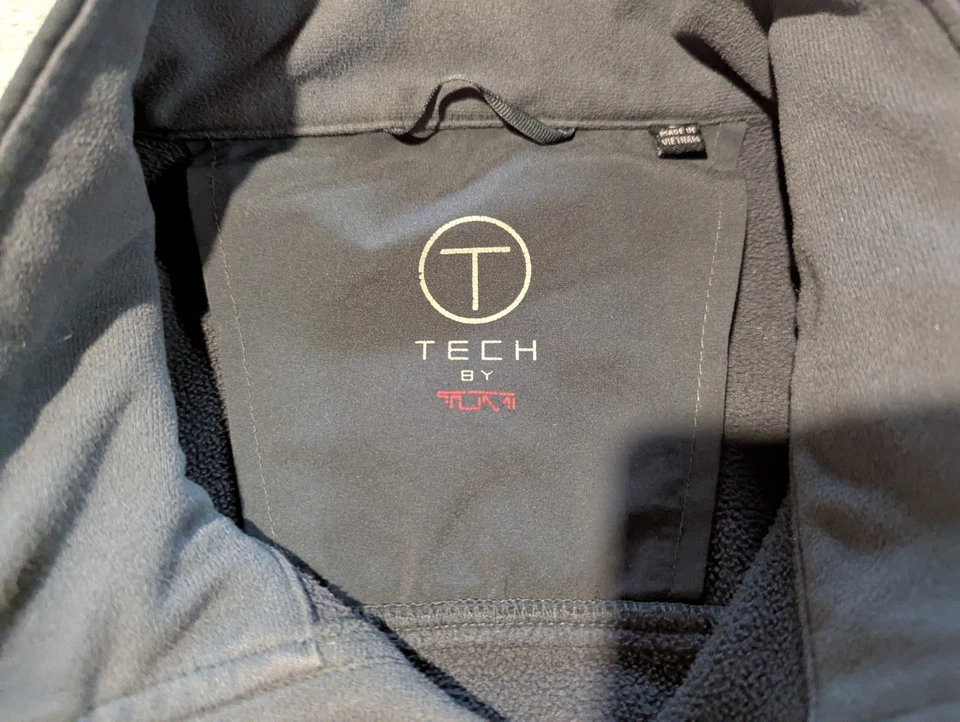 Chaqueta Tumi Tech Para Hombre Grande Gris Softshell Rompevientos Abrigo Forrado de Vellón Exterior Foto 2 de 4