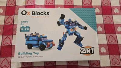 BLOCKS 2 in 1 Forming a Robot, Multi Color PIECES #2306