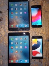 Apple iPhone 6s - 64 GB - Silver (Unlocked) & Apple iPad Mini 32gb Tablets 